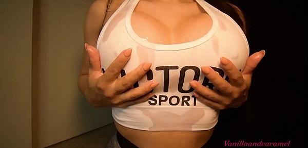  Fit Latina Oils Herself And Strips After The Gym Amateur Vanillaandcaramel